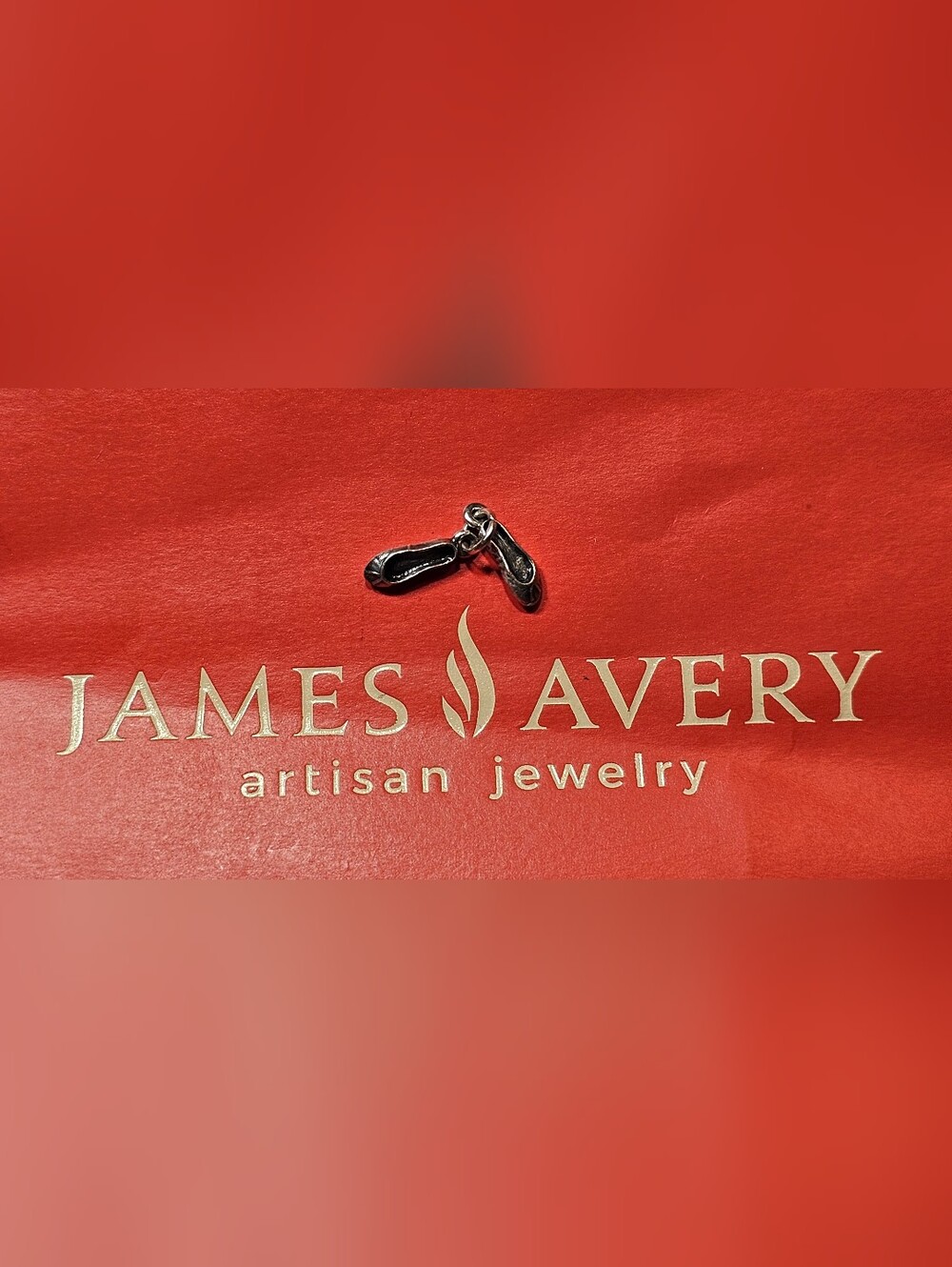 Retired James Avery Sterling Ballarina Shoes Charm